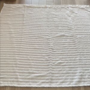 Cute White/Gray Striped shower curtain